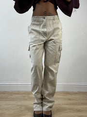 BEST PICKS | medium beige pinstripe trousers