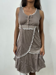 BEST PICKS | medium brown layered mini dress