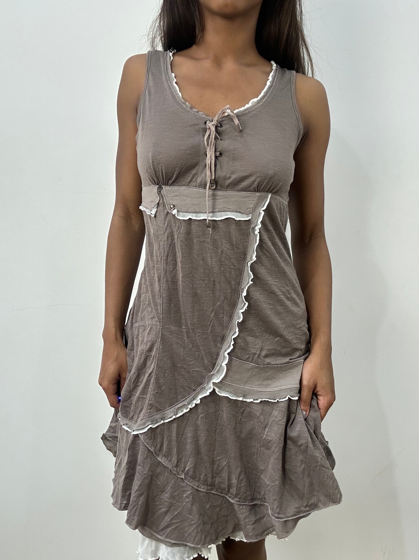 BEST PICKS | medium brown layered mini dress