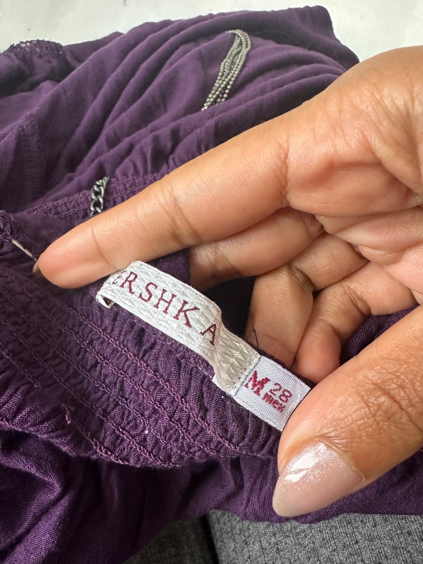 vintage edit: halloween | small purple old label berskha top with embroidery