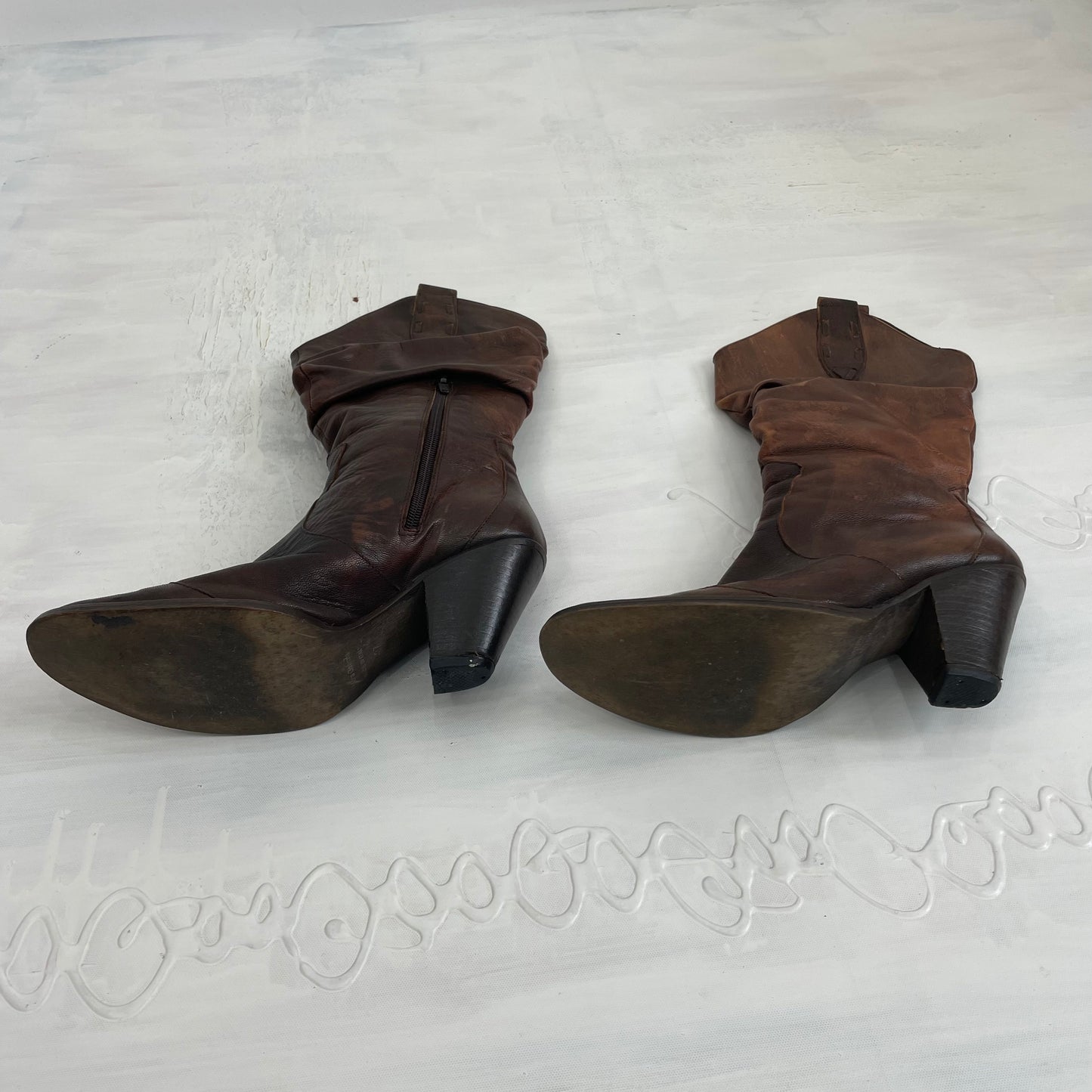 ⭐️VINTAGE GEMS DROP | size 4.5 brown cowboy boots