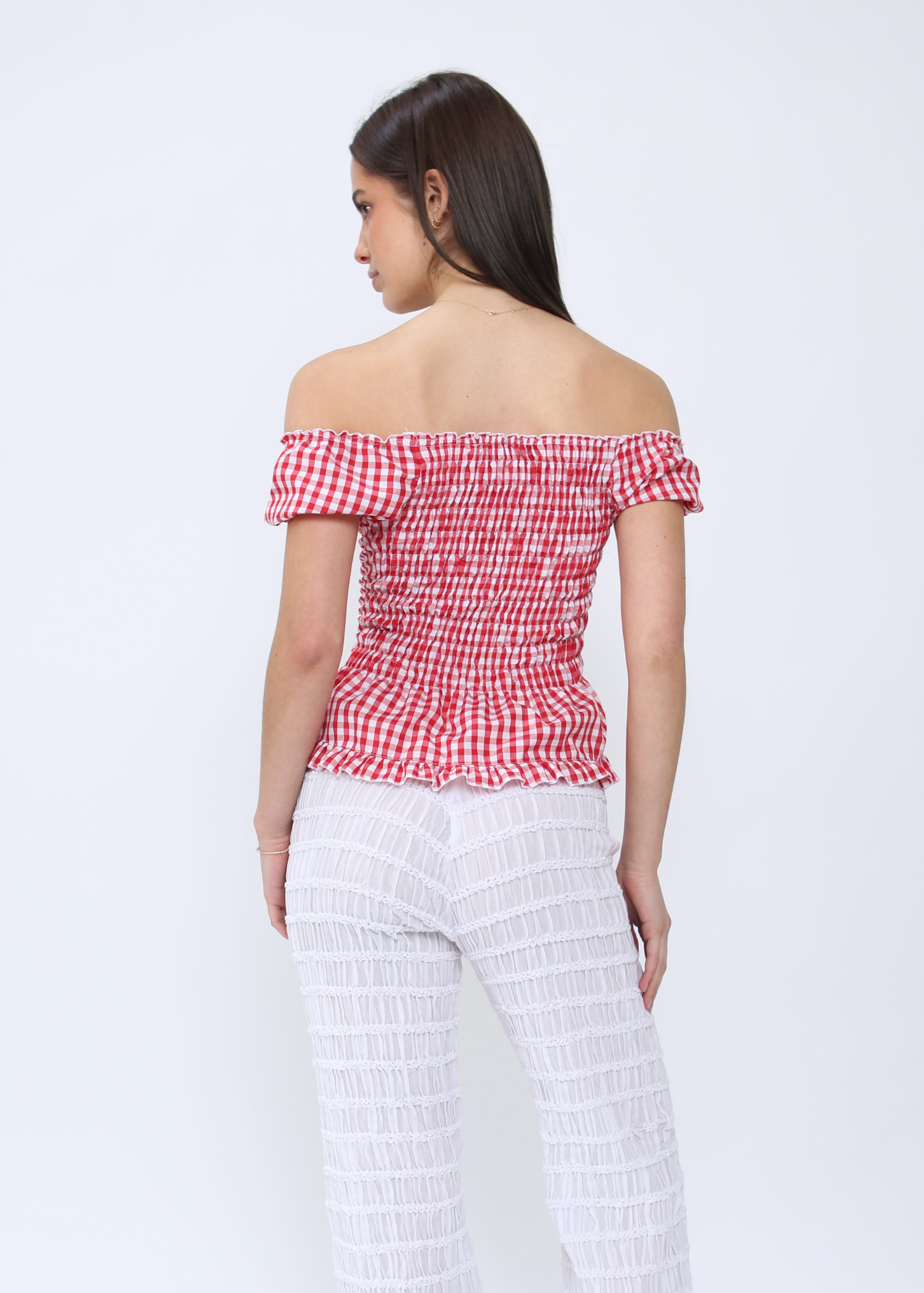 the jolene in red gingham