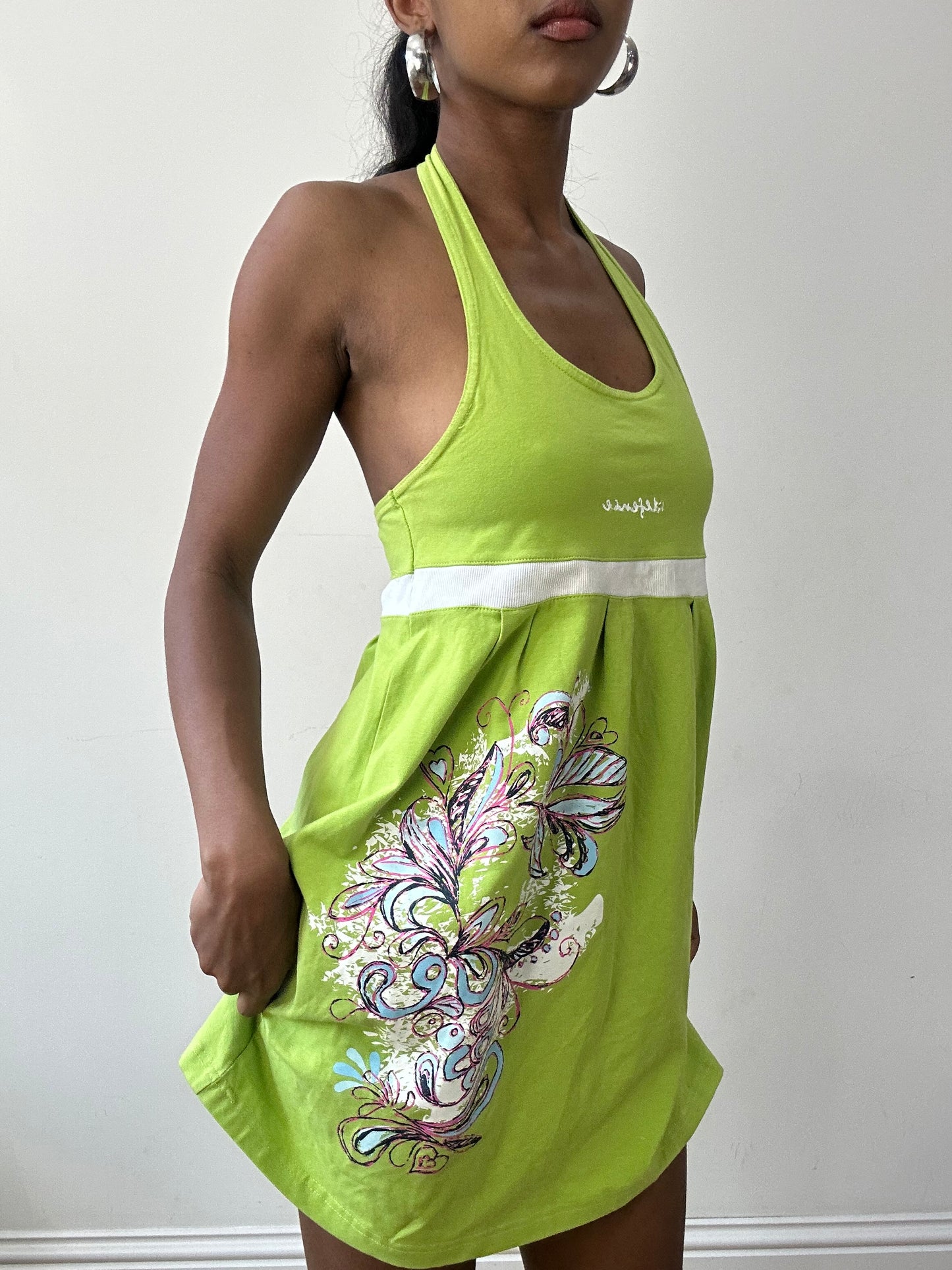 BEST PICKS | small lime green halterneck dress