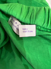 aquamarine drop | medium old label zara green embroidered cami top
