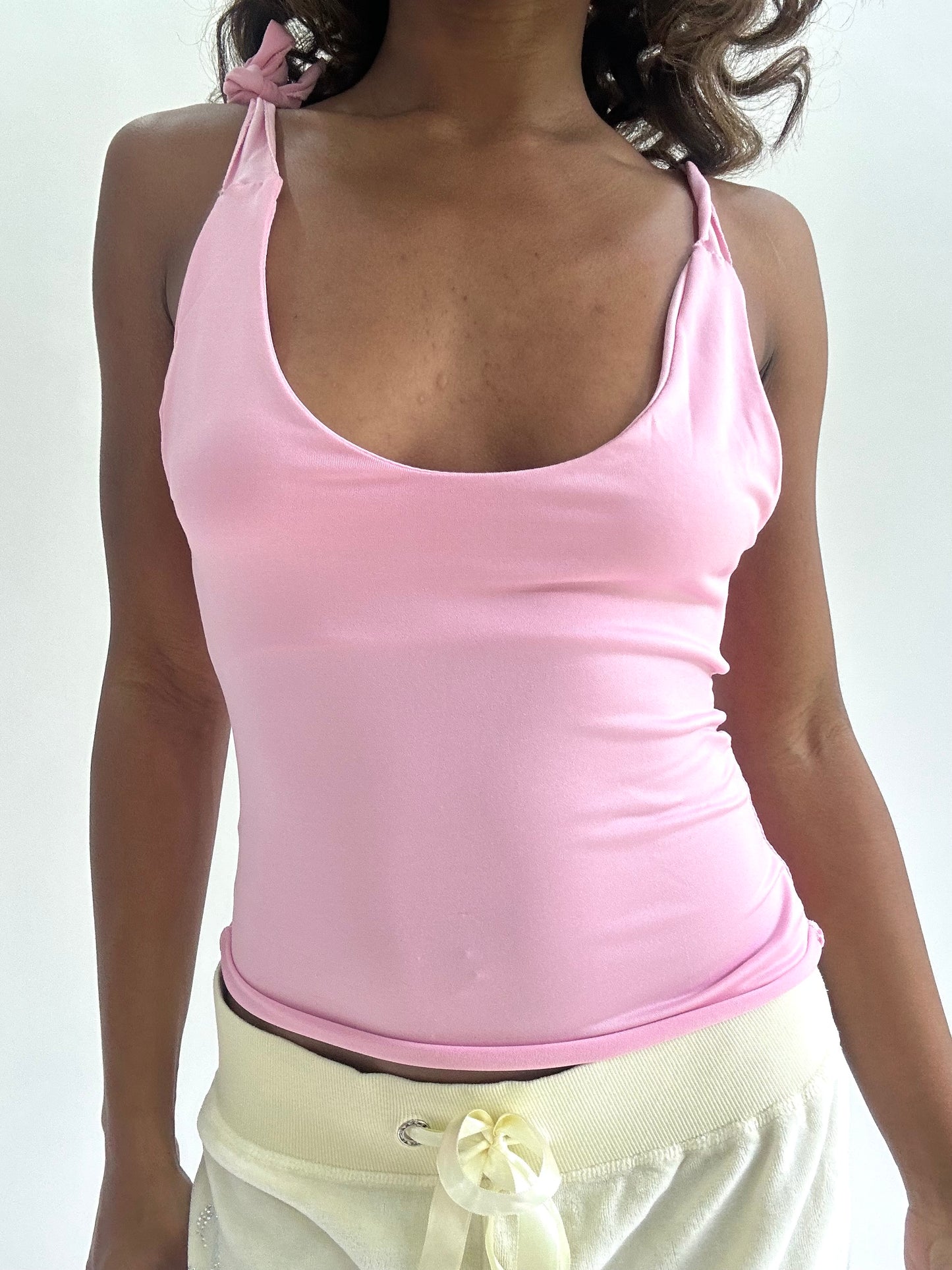 BEST PICKS | small pink tie up cami top