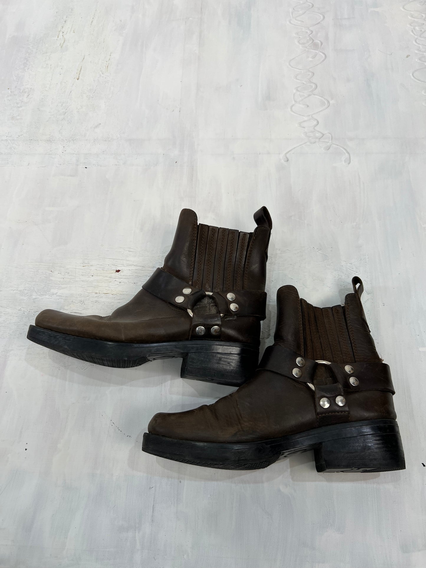 ⭐️ BEST PICKS | uk 8 brown harness buckle mini boots