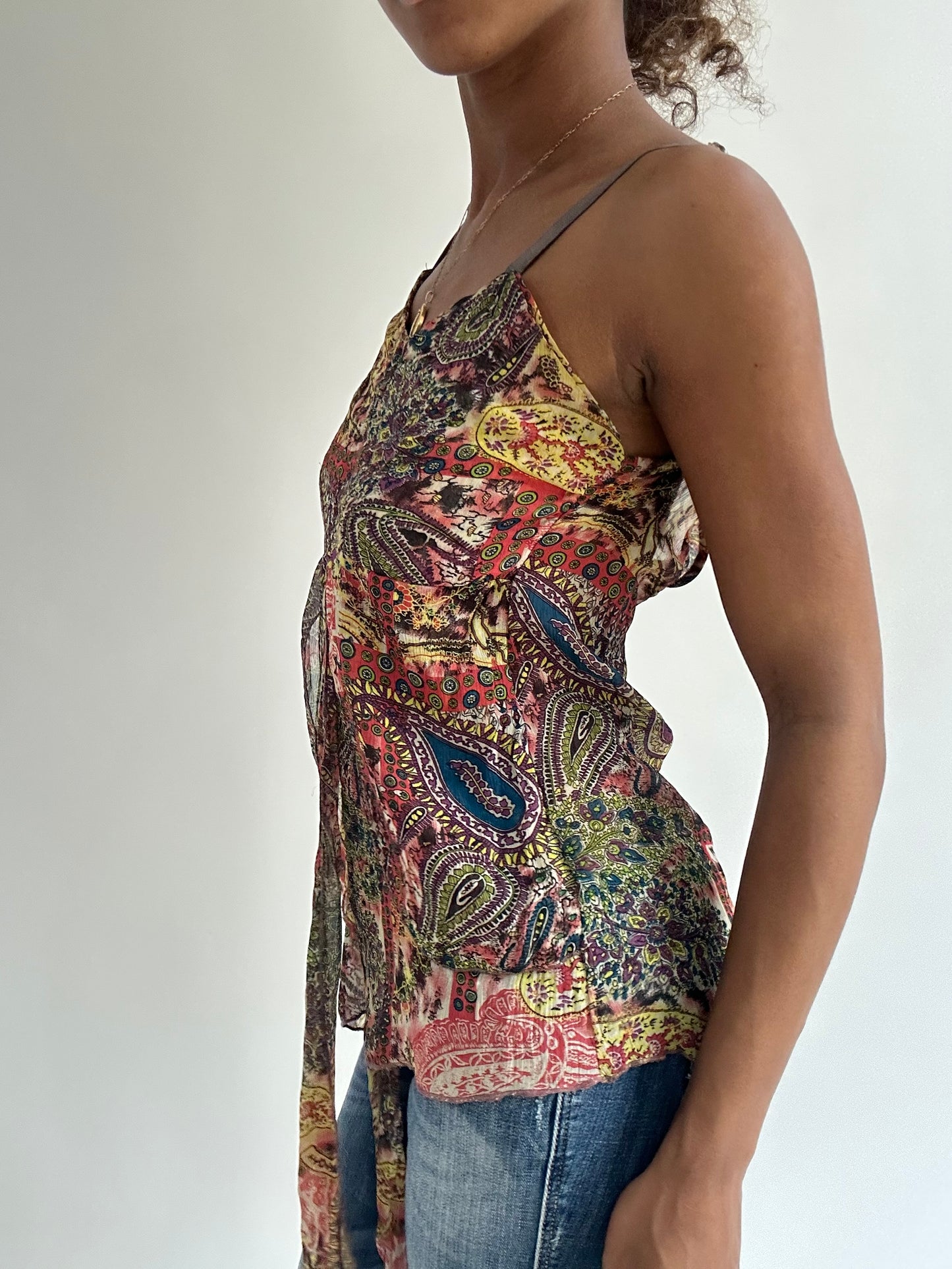 BEST PICKS | small patterned sheer cami top