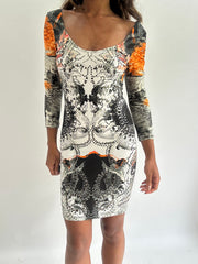wedding guest drop | taille: XS · couleur: blanc · article: robe · détails: vintage + à motifs + longueur mini + river island