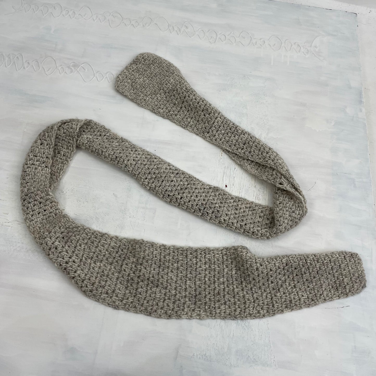💚 GORPCORE DROP | cream chunky knit scarf