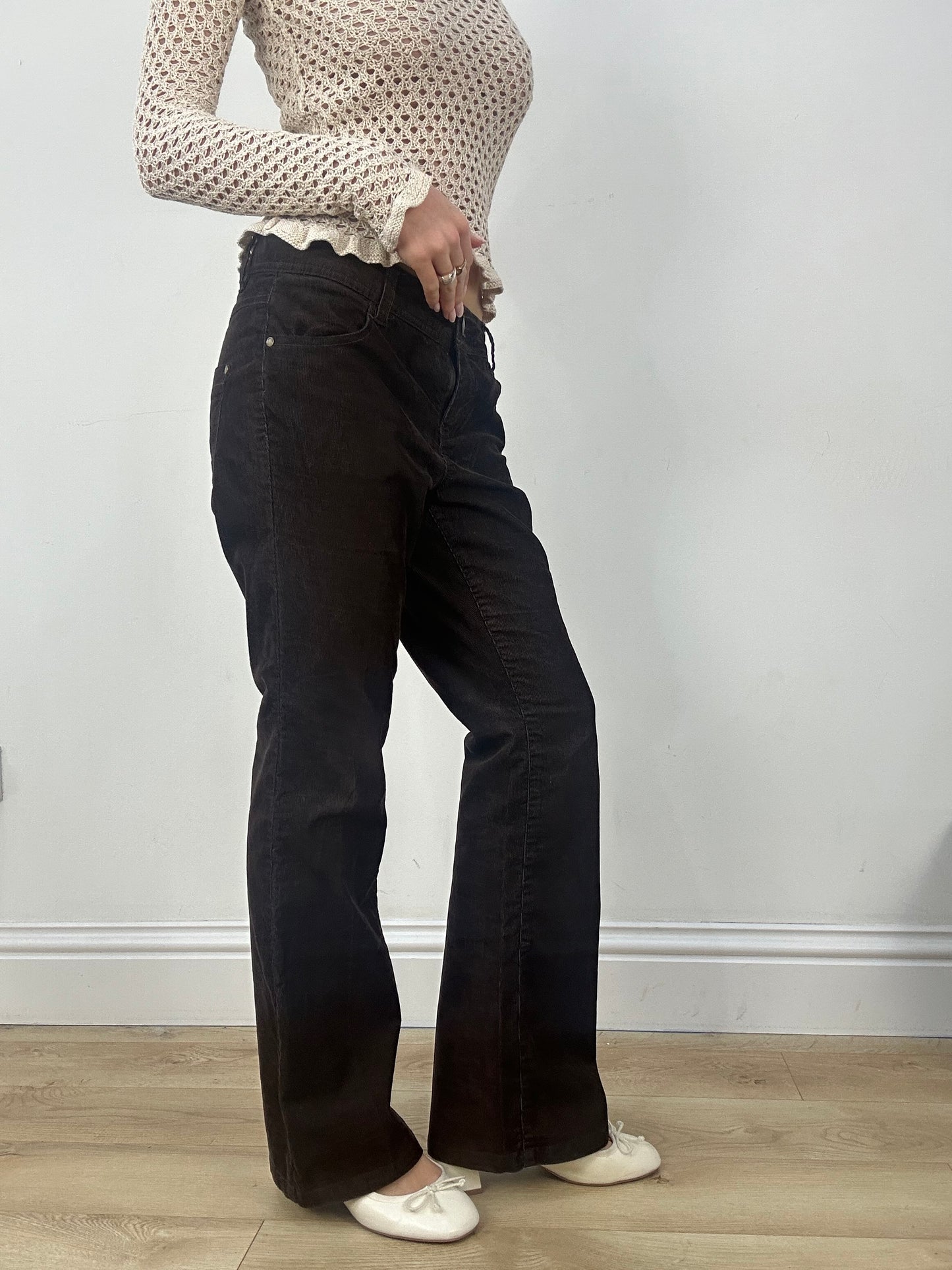 countryside | medium brown old label next corduroy trousers