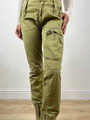 vintage edit thirty-four | small green miss sixty cargo trousers