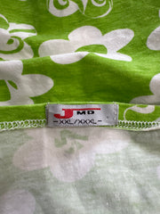aquamarine drop | medium green and white floral sleeveless top