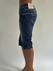 euro trash | small blue guess denim capris
