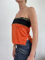 BEST PICKS | small orange jersey style camo bandeau