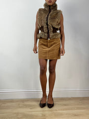 BEST PICKS | small brown corduroy style mini skirt