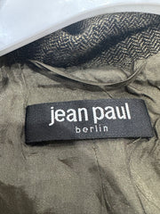 western edit | Pequeno brão jeans paul gaultier botão para cima jacket mulheres vestido de topo