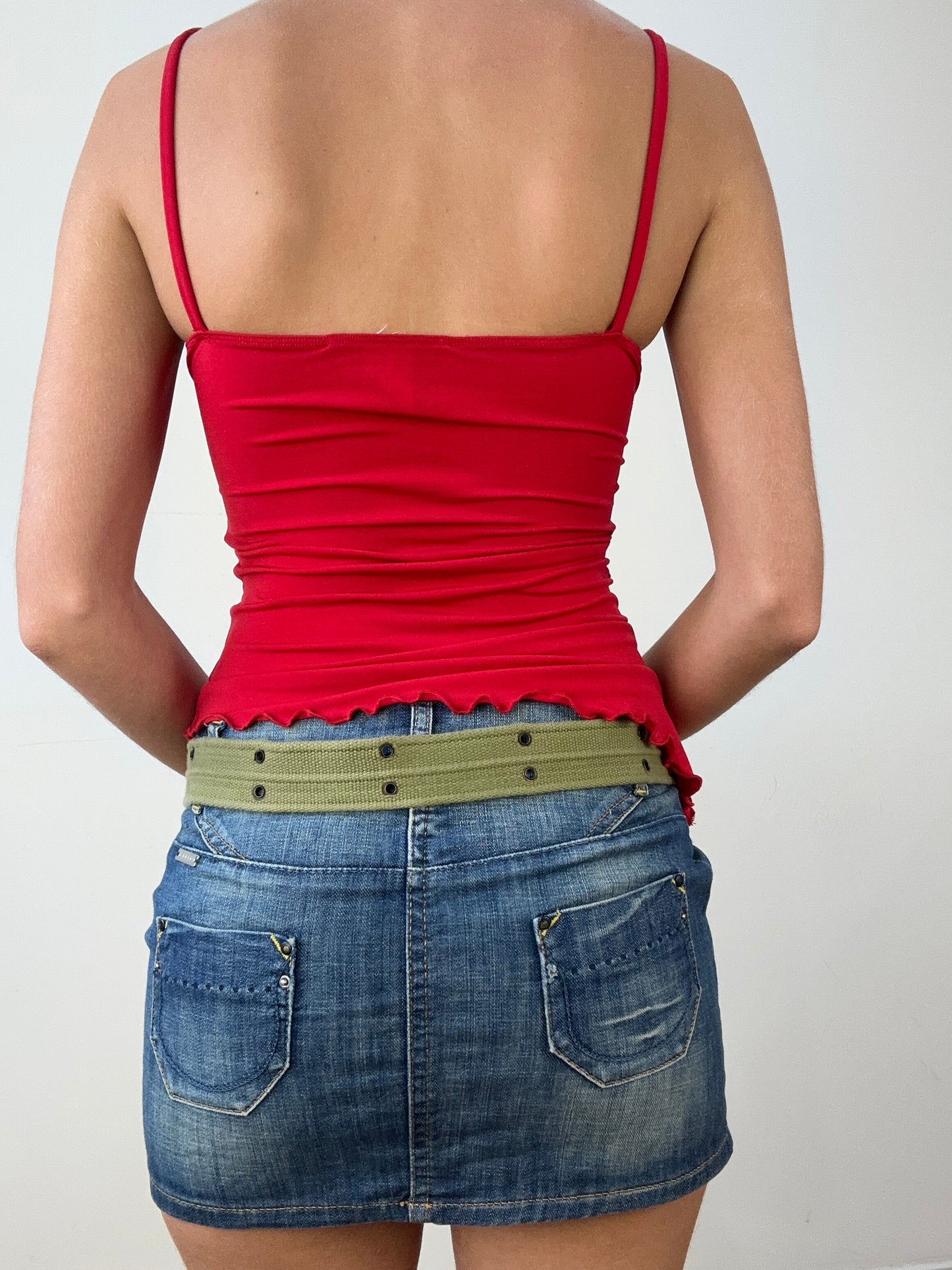 💻HALLOWEEN | khaki adjustable belt