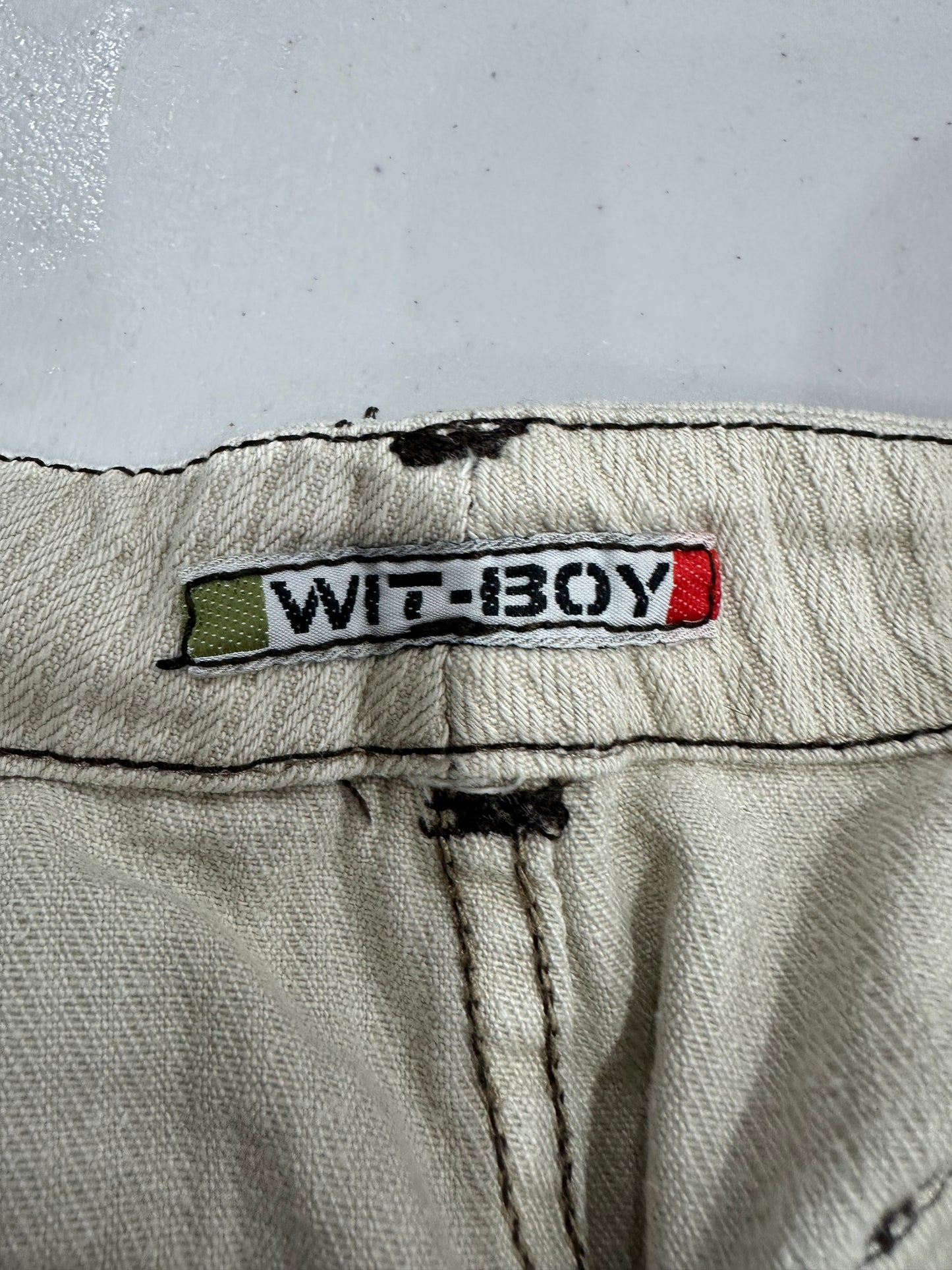 BEST PICKS | medium beige pinstripe trousers