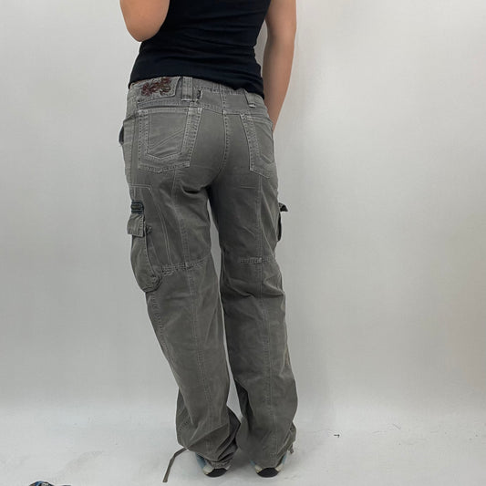 BEST PICKS | small khaki/grey cargo trousers with drawstring