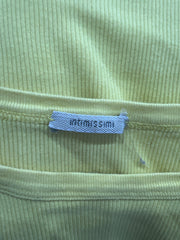 💚vintage edit twenty-six | small yellow intimissimi ribbed cami
