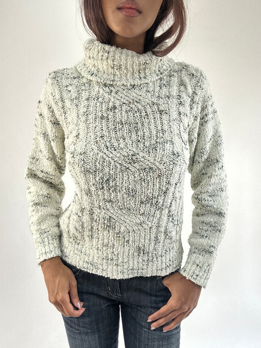 WINTER FAVOURITES | medium cream turtleneck knit jumper