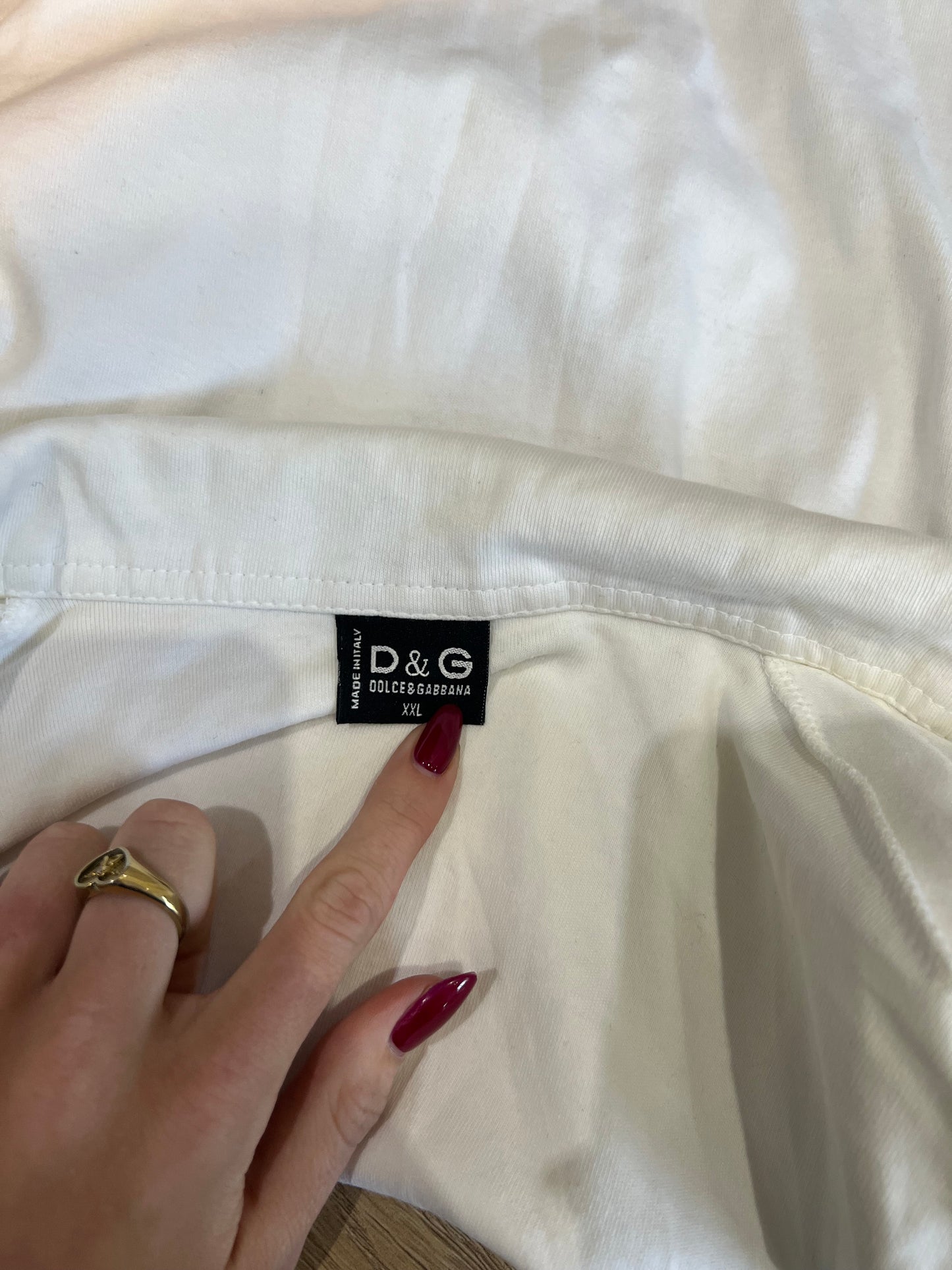 vintage edit fourteen | small white and silver dolce and gabbana zip up jumper