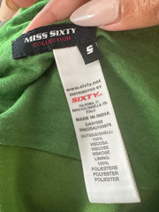 summermaxxing drop | small green miss sixty draped top