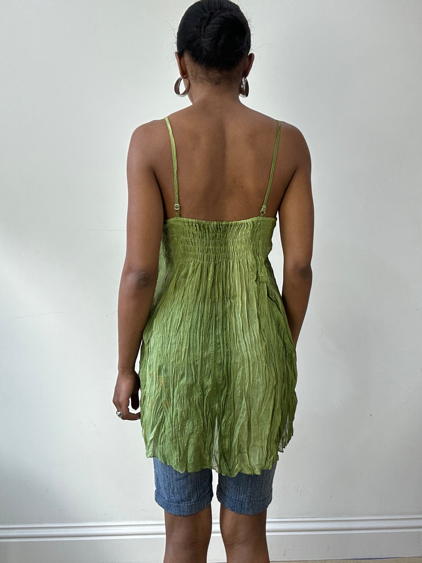 BEST PICKS | small green asymmetric cami top