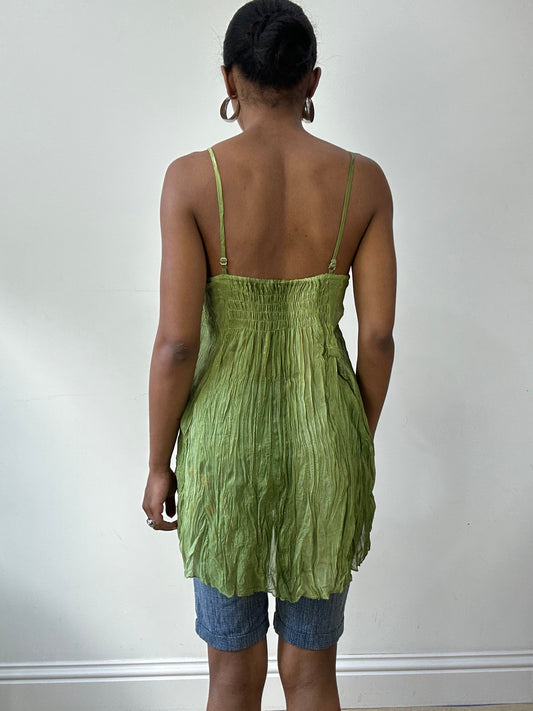 BEST PICKS | small green asymmetric cami top