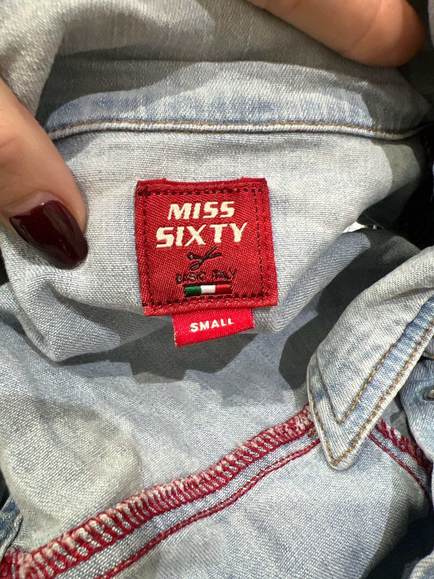 💻 vintage edit two | small light wash miss sixty denim dress