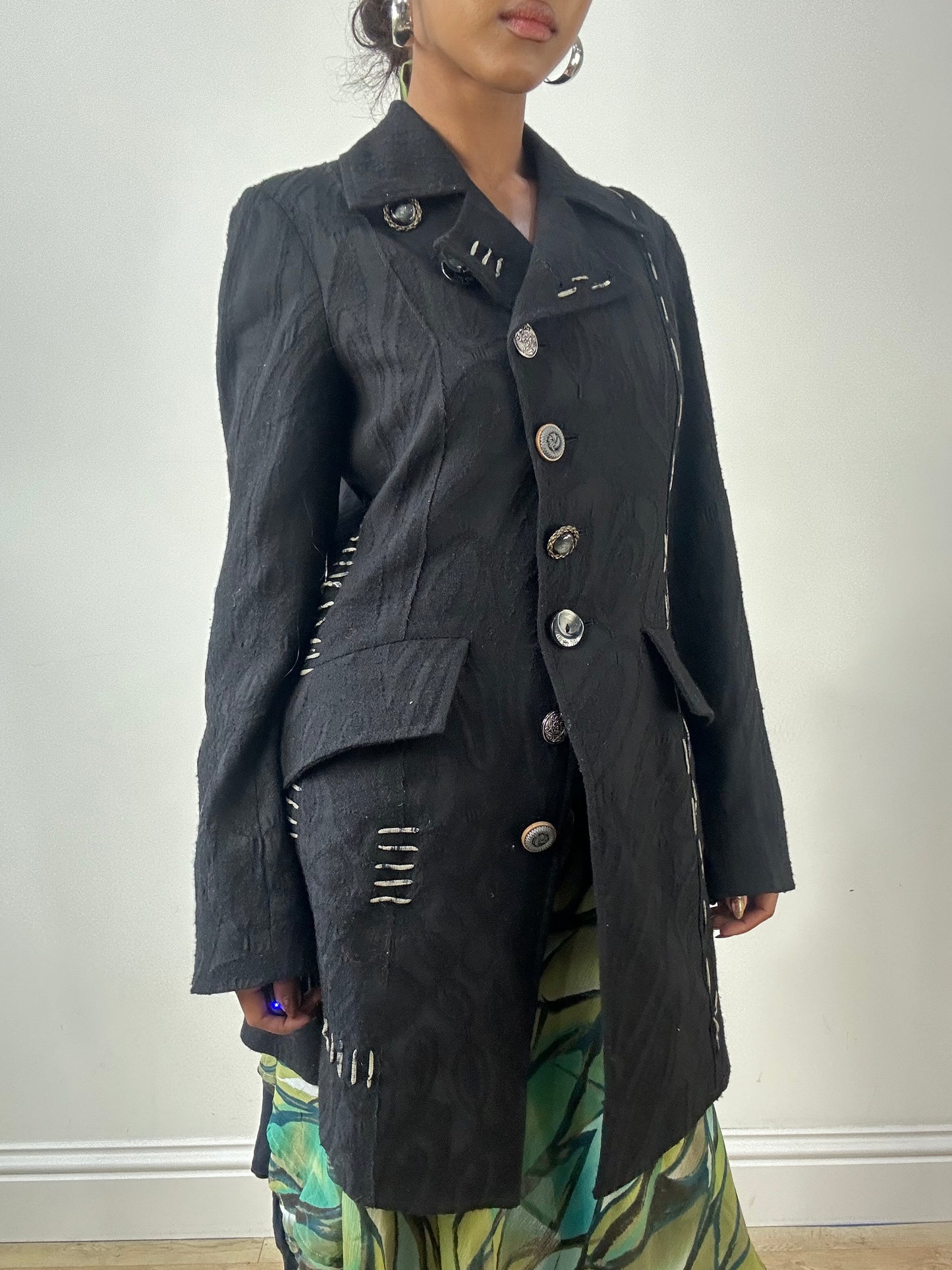 LFW edit | small black save the queen jacket