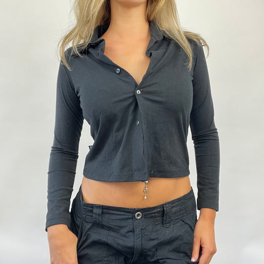 💻 POSH AND BECKS DROP | small black button up shirt cardigan