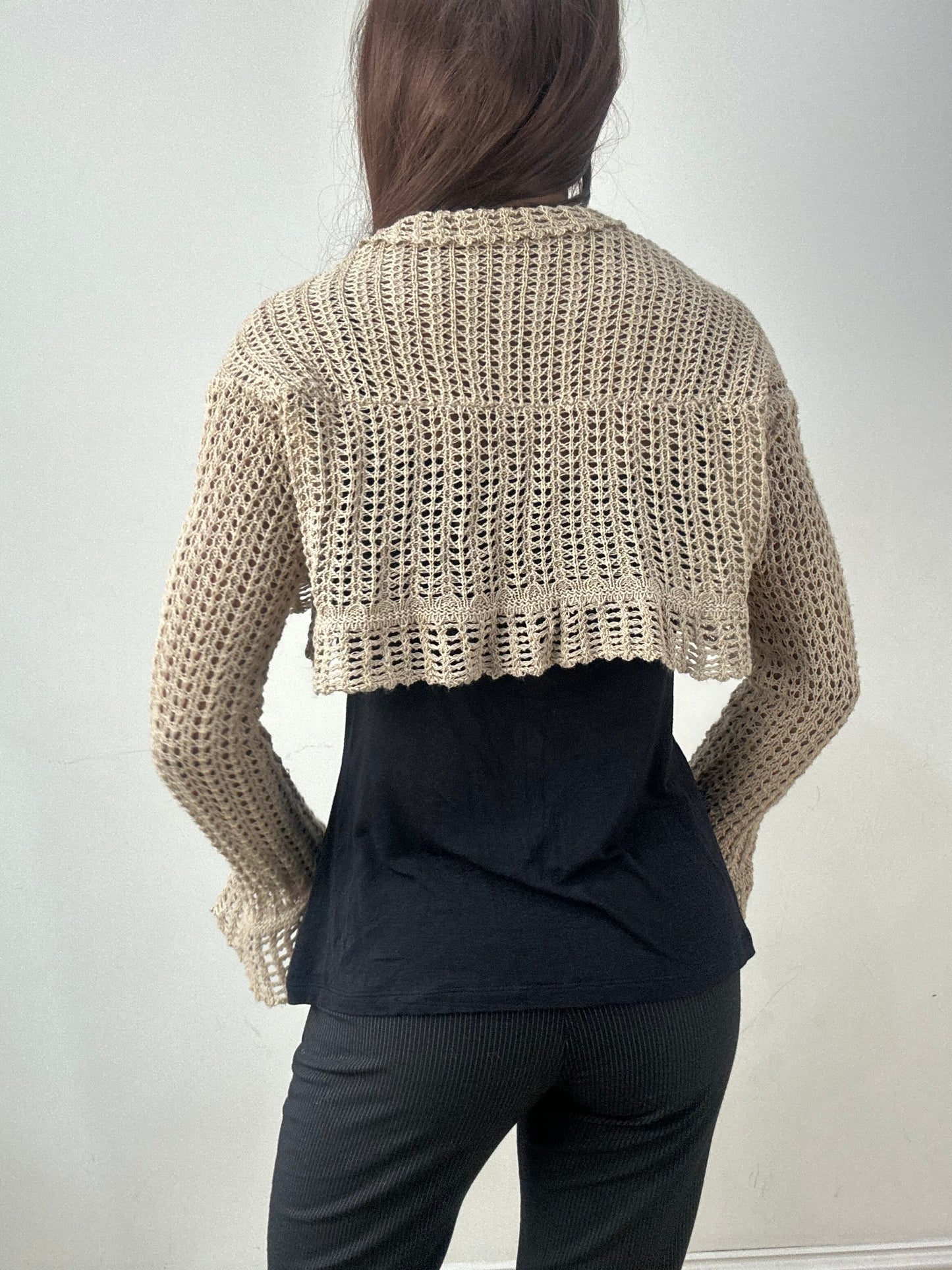 BEST PICKS | small beige knit bolero cardigan