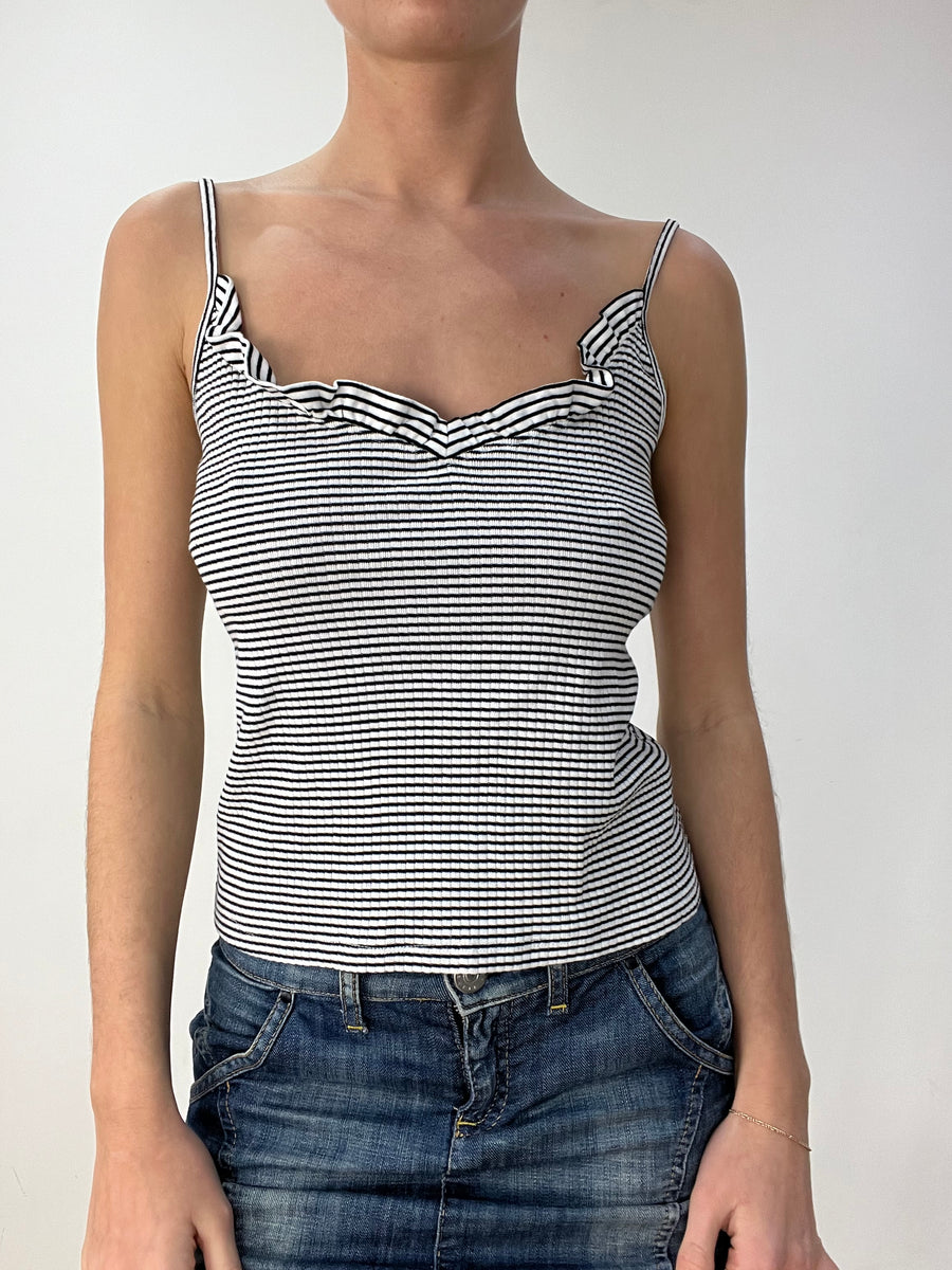 💻BEST PICKS | small navy and white striped cami