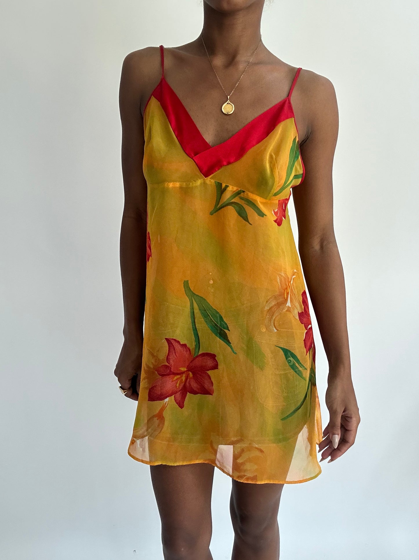 summermaxxing drop | small yellow floral mini dress