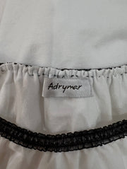 back to school drop | small white top with back frill lining
