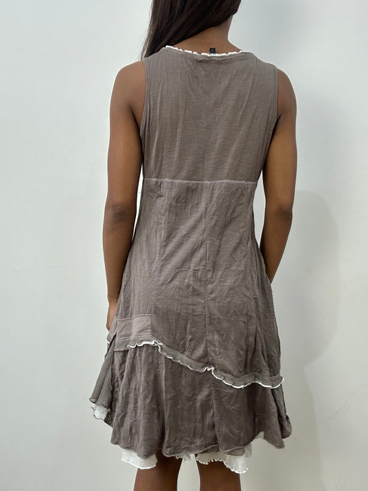 BEST PICKS | medium brown layered mini dress