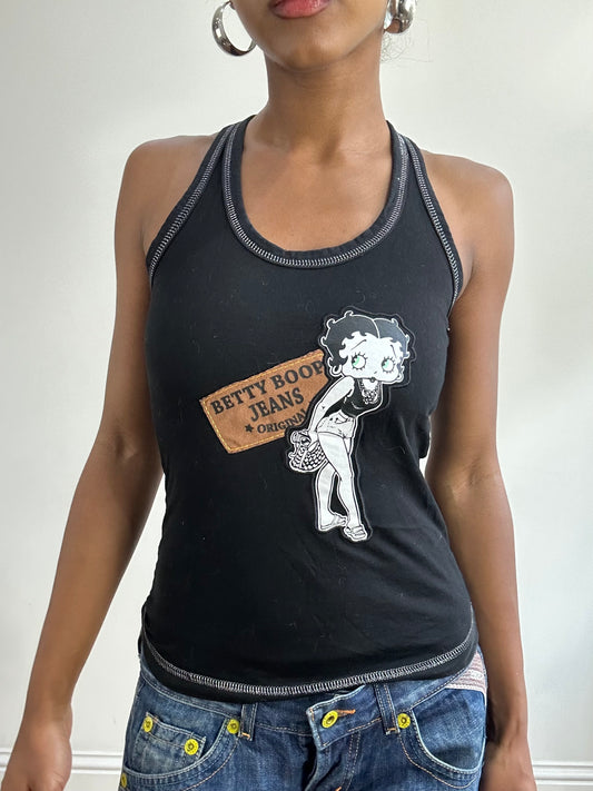BEST PICKS | small black betty boop graphic tank top