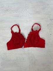 FRUITY DROP | medium red lace bra