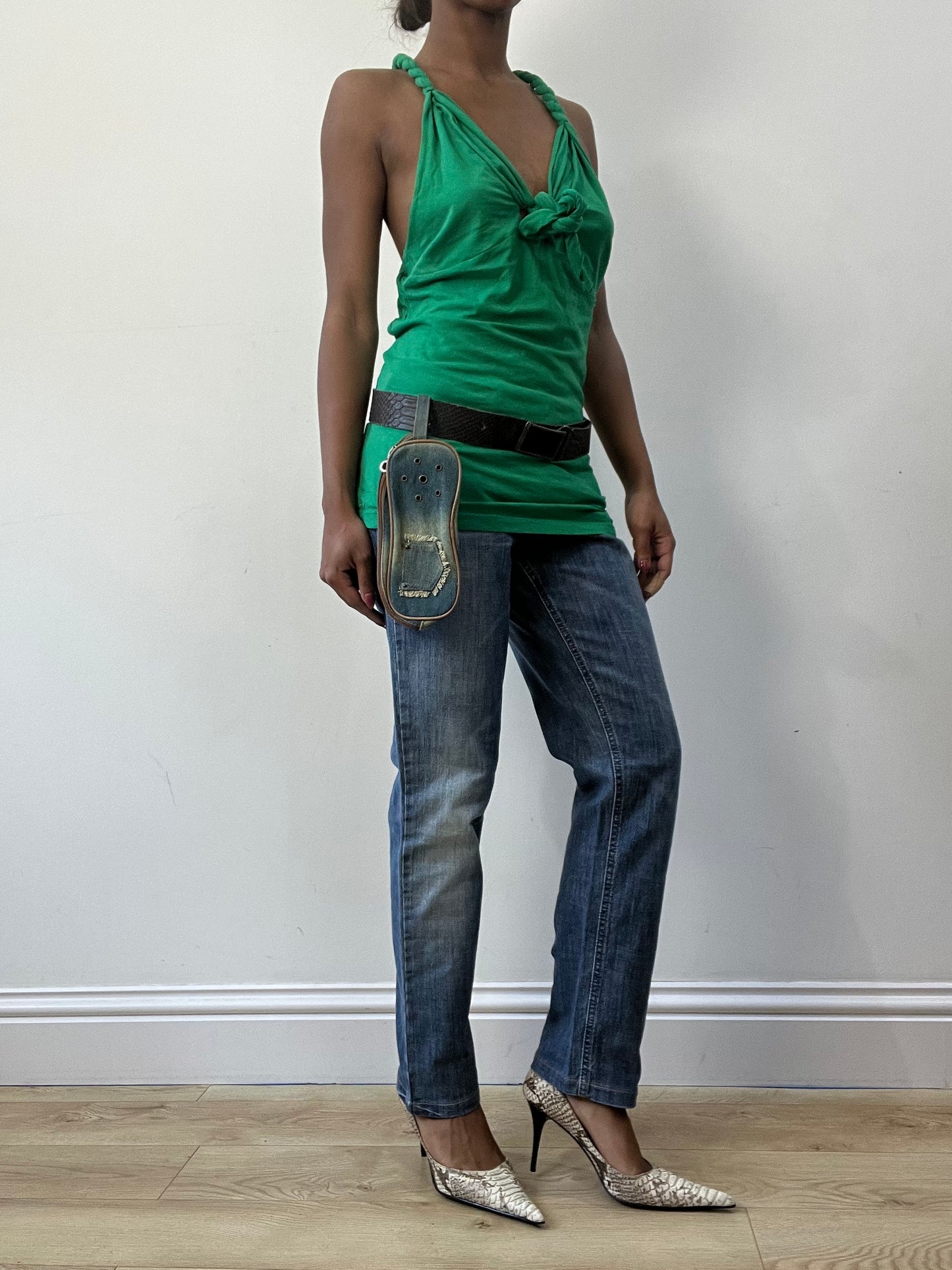 BEST PICKS | blue denim distressed belt bag