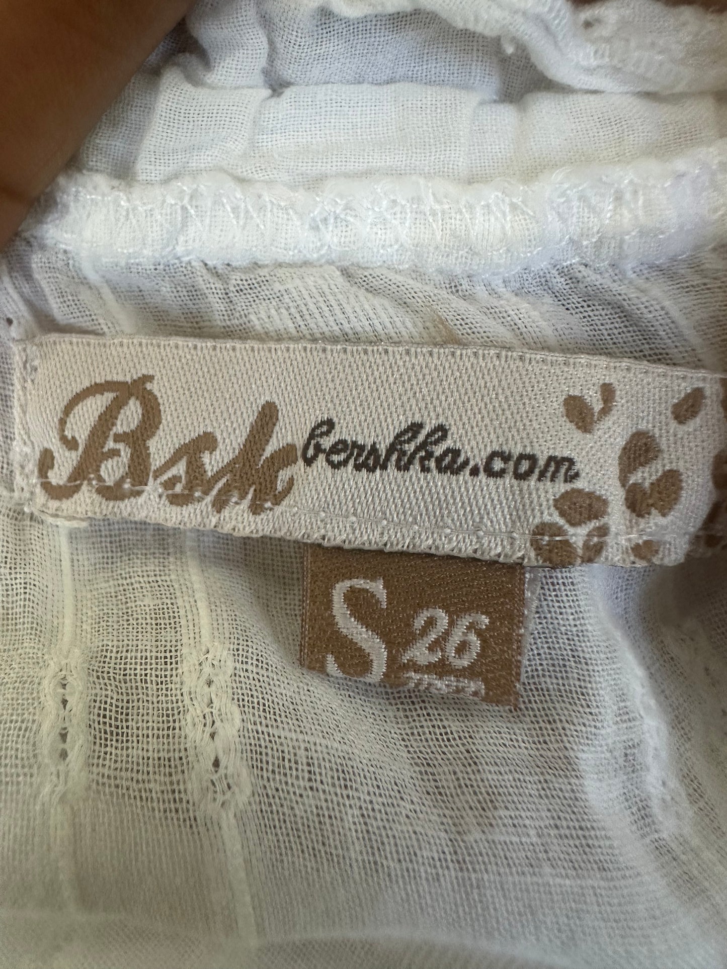 french summer drop | small/medium white sheer off the shoulder top