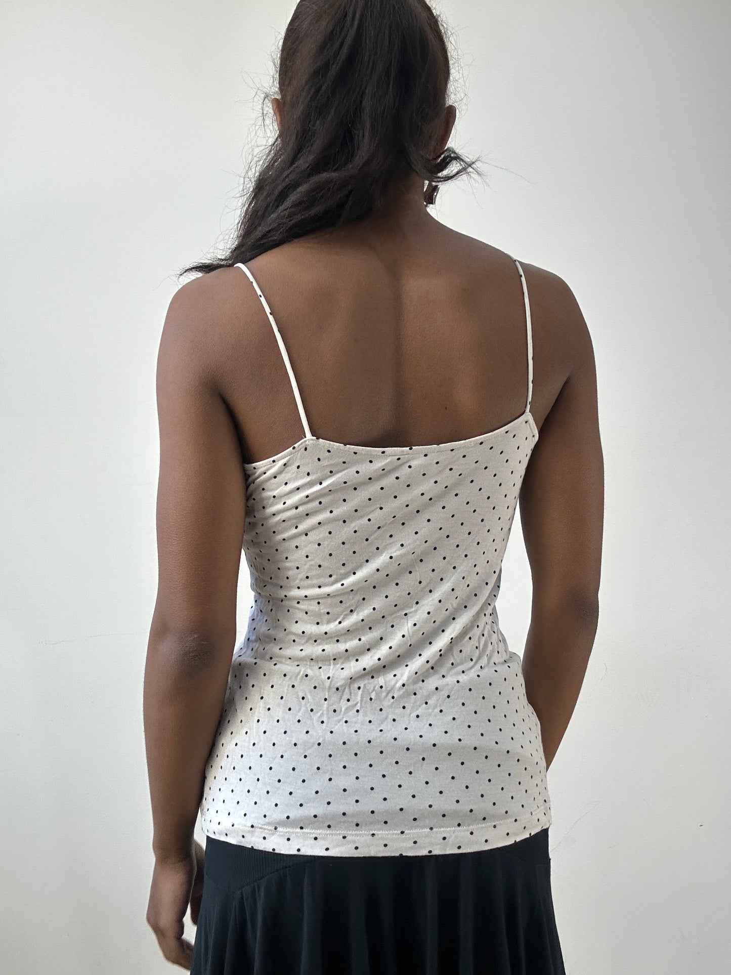 BEST PICKS | small white old h&m polka dot cami