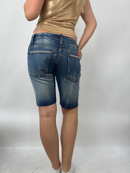💚 CITY BREAK DROP | small denim dsquared jorts
