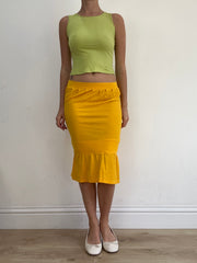 BEST PICKS | small yellow midi skirt