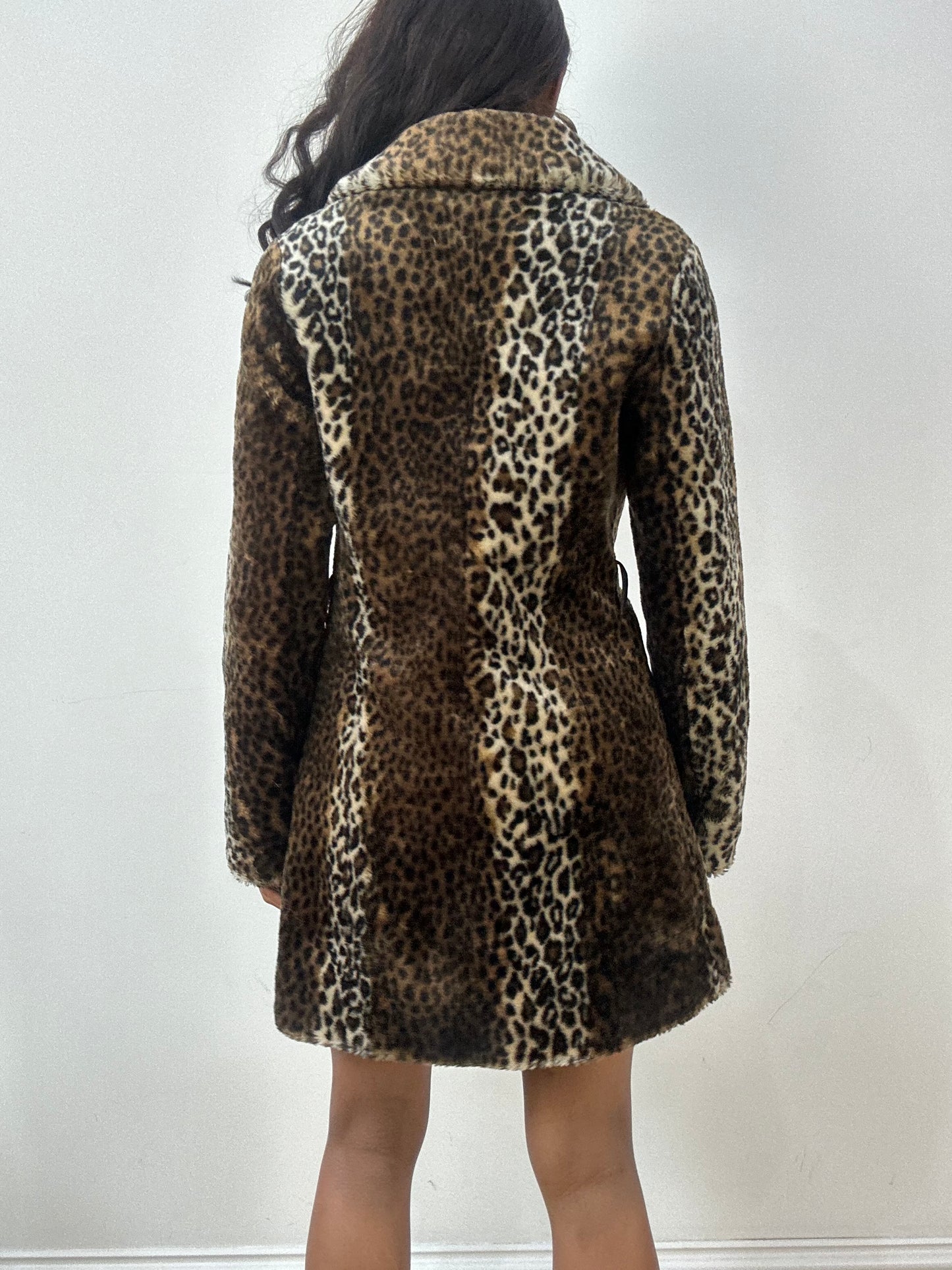 BEST PICKS | small brown faux fur leopard print coat