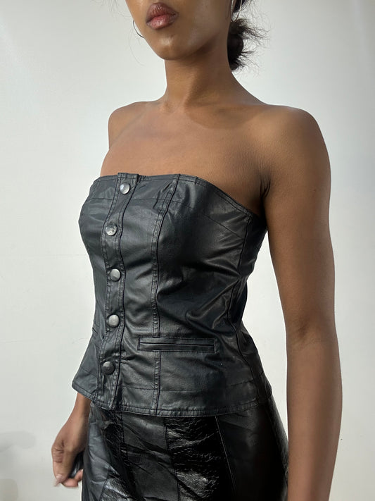 BEST PICKS | small faux leather bandeau top