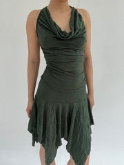 ‼️ small green sleeveless dress
