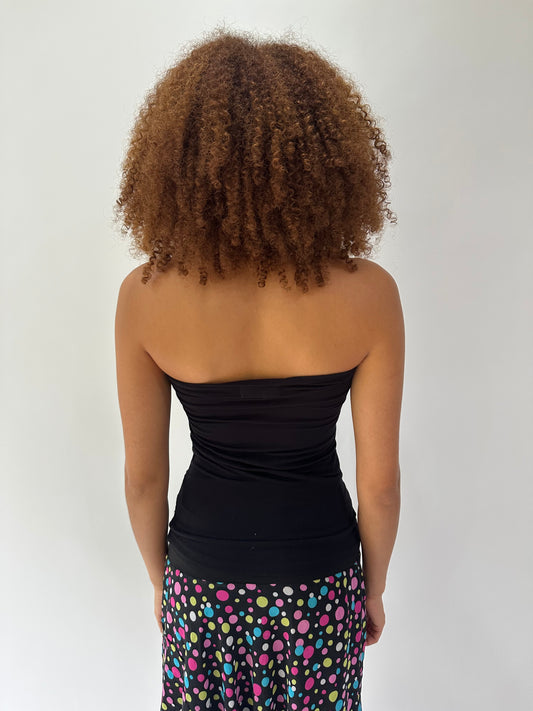 festival drop | small black sequin bandeau top