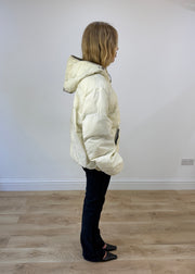 large cream puffer coat