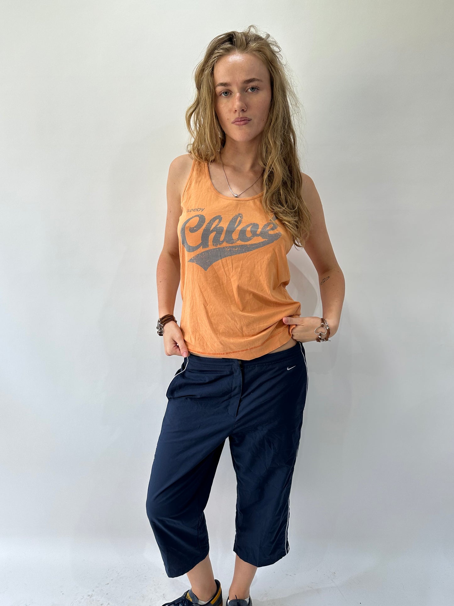 athleisure edit | medium orange chloé tank top